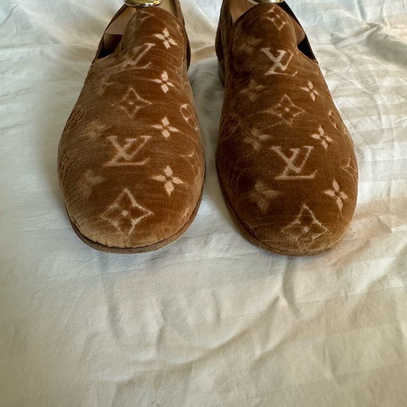 Louis Vuitton beautiful Smoking Loafer velvet RARE, hard to find. Mens 8 - Picture 6 of 7